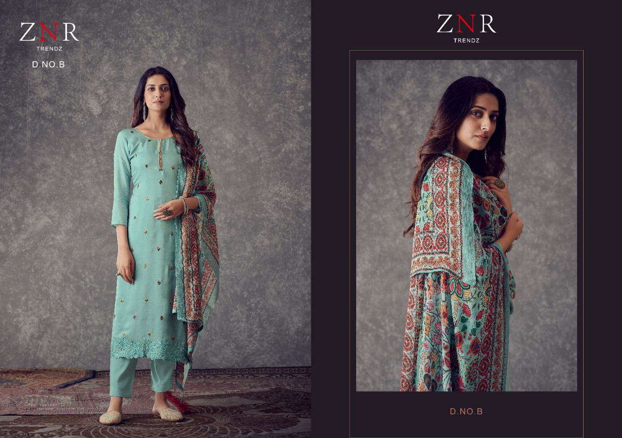 Znr Resham Fancy Festive Wear Designer Salwar Suits Collection